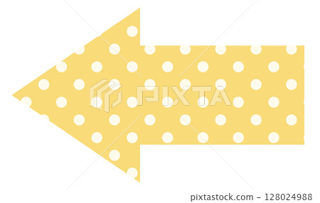 Simple Arrow 1 Polka Dot Yellow Simple Arrow 1 Polka Dot Yellow 128024988