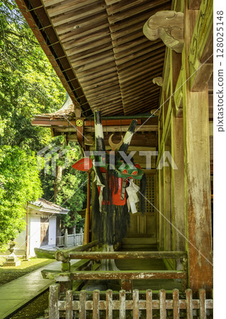 Uwajima Warei Shrine, Ushi-oni mask, Uwajima City, Ehime Prefecture Uwajima Warei Shrine, Ushi-oni mask, Uwajima City, Ehime Prefecture 128025148