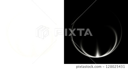 Magic Energy Ring (Transparent and Black Background) - White Version Magic Energy Ring (Transparent and Black Background) - White Version 128025431