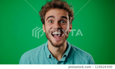 The warm expression reflects excitement and pride in community events 128026300