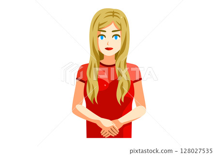 賭場荷官，白人，金髮，女性 128027535