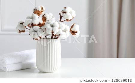 Cotton Stillness in the Living Room Cotton Stillness in the Living Room 128029018