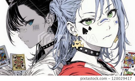 賭博：年輕女子賭博 128029417