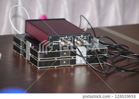Scientific equipment for detecting subatomic particles like muons in physics experiments 128029658