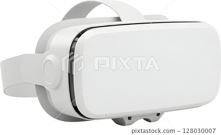 virtual reality headset or 3d glasses isolated on white virtual reality headset or 3d glasses isolated on white 128030007