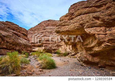Rugged Nevada Desert Cliffs at Eye Level Rugged Nevada Desert Cliffs at Eye Level 128030584