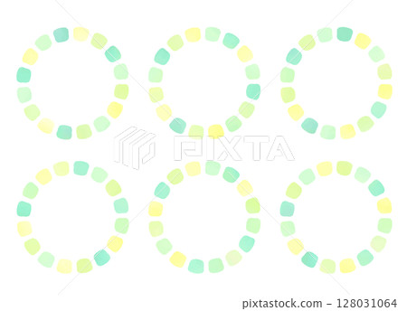 清爽的綠色標題框架集 清爽的綠色標題框架集 128031064
