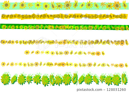 向日葵線組,鮮豔的色彩 向日葵線組,鮮豔的色彩 128031260