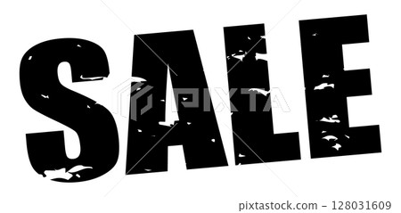 Stamp style SALE Stylish Diagonal Vector Black 128031609