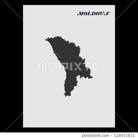 Moldova country map vectors illustration Moldova country map vectors illustration 128031652