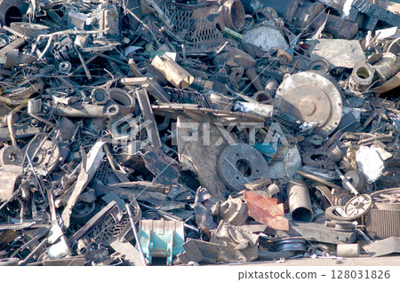 Metal scrap Metal scrap 128031826