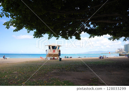 夏威夷卡皮歐拉尼海灘公園 128033299