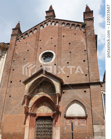 Verona - Church of St. Peter the Martyr or Church of San Giorgettoin historic centre of Verona town, Italy, Europe. 128033687