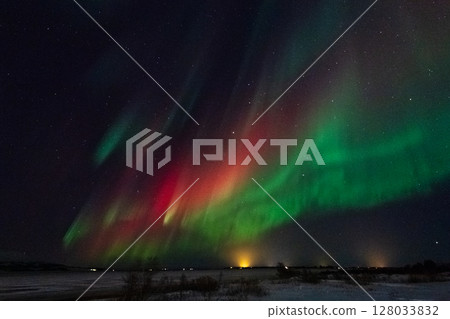 Aurora Borealis over Island 128033832