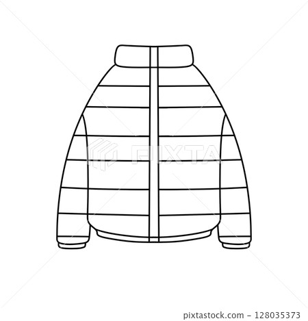 A white jacket with a hood and a zipper A white jacket with a hood and a zipper 128035373