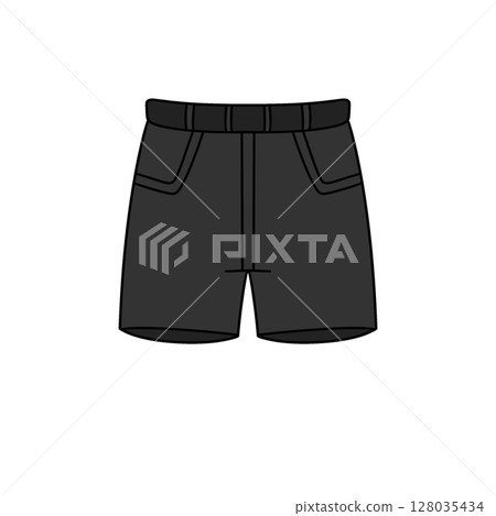 A black pair of shorts with pockets A black pair of shorts with pockets 128035434