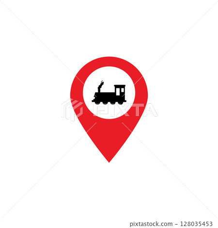 Train sign railway symbol Train sign railway symbol 128035453