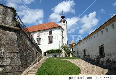 Castle in Ptuj, town on the Drava River banks, Lower Styria Region, Slovenia Castle in Ptuj, town on the Drava River banks, Lower Styria Region, Slovenia 128036648