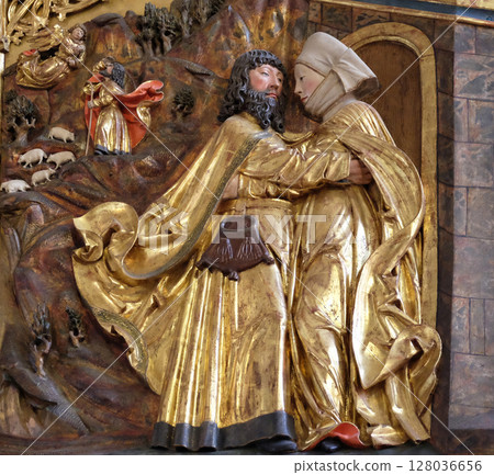 Meeting at the Golden Gate, Maria am Berg church in Hallstatt, Austria 128036656