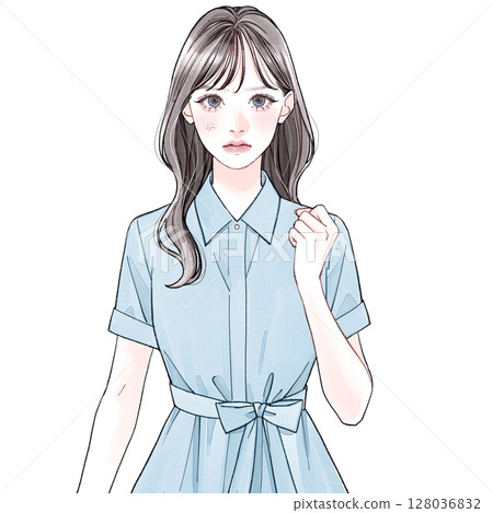 Woman in her 20s (clean type)_Anger Woman in her 20s (clean type)_Anger 128036832