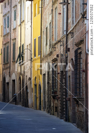 Street in the City Center in Lucca, Italy Street in the City Center in Lucca, Italy 128037882