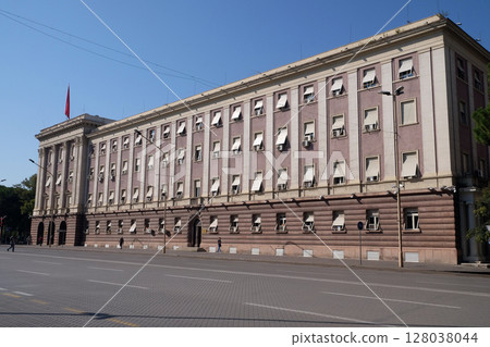 Parliament House on the boulevard Bulevardi Deshmoret e Kombit, Tirana, Albania 128038044