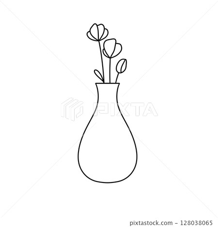 A vase with flowers in it A vase with flowers in it 128038065