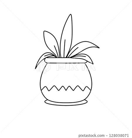 A plant is in a pot 128038071