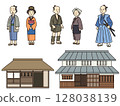 江戶時代的人物與建築 128038139