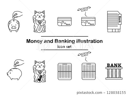 圖解 儲蓄 銀行 金錢 向量 圖圖示 插圖 儲蓄 銀行 金錢 128038155
