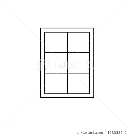A window with six panes 128038541