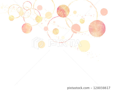 暖色抽象圓圈背景圖 128038617