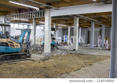 Factory and warehouse renovation work Factory and warehouse renovation work 128038680