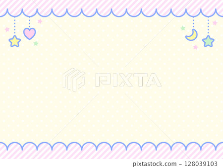 Cute fancy background frame illustration Cute fancy background frame illustration 128039103