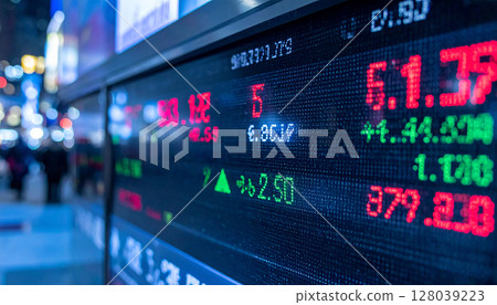 Financial stock generation AI background 128039223