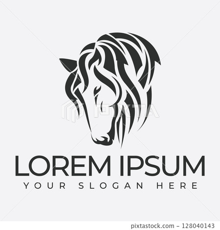 Vintage Horse Logo 128040143