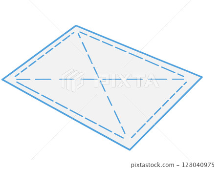 Simple illustration of a diagonal cloth 128040975