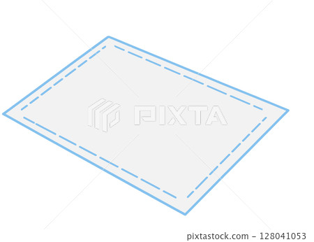 簡單的洗碗巾插圖 簡單的洗碗巾插圖 128041053