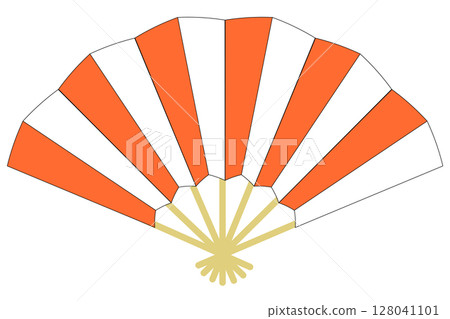 Fan illustration material icon, simple vermilion red stripes, vector png Fan illustration material icon, simple vermilion red stripes, vector png 128041101