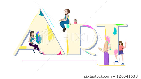 Artistic text concept ART modern creativity - Vector 128041538