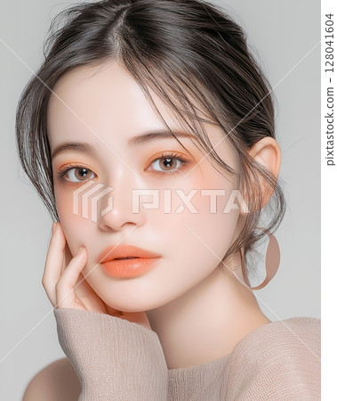 美麗的成年女性美女“AI生成的圖像” 美麗的成年女性美女“AI生成的圖像” 128041604