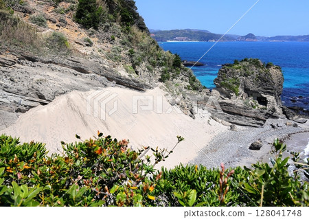 Izu Peninsula, Shimoda City, Tonoishi Beach, Sand Ski Resort Izu Peninsula, Shimoda City, Tonoishi Beach, Sand Ski Resort 128041748