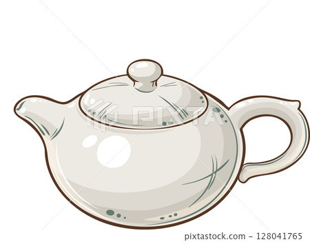 Teapot isolated for Design and Decoration Teapot isolated for Design and Decoration 128041765