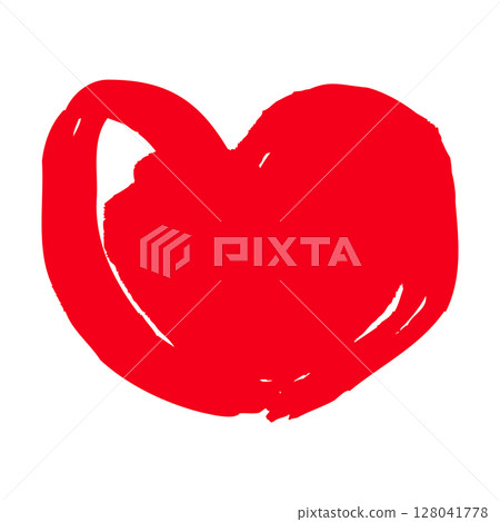 Hand drawn heart illustration 128041778