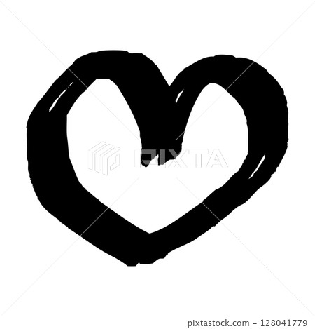 Hand drawn heart illustration 128041779