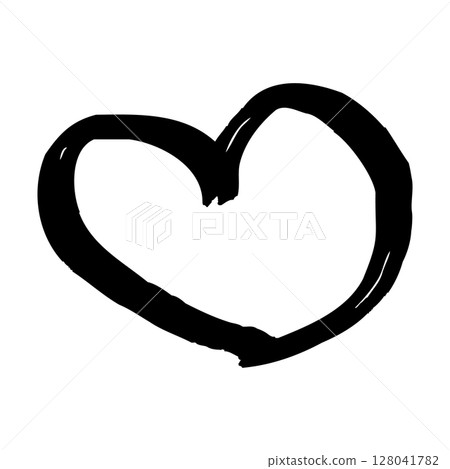 Hand drawn heart illustration 128041782