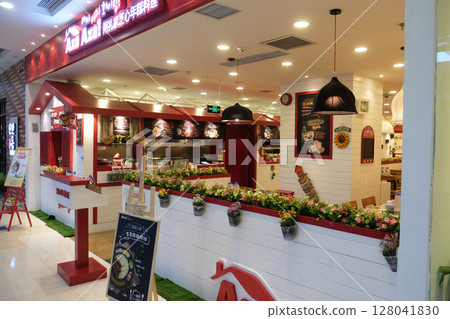 The food court at shopping mall in Beijing The food court at shopping mall in Beijing 128041830