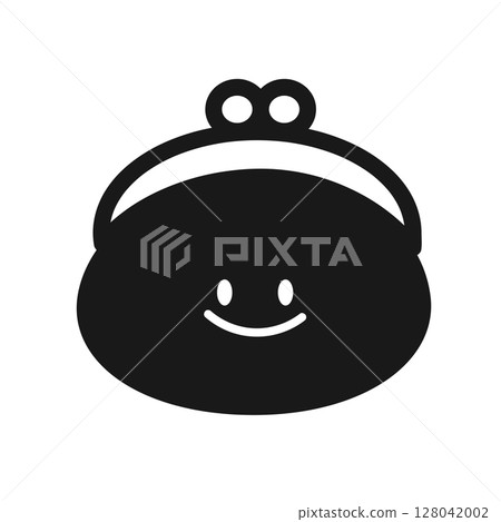 帶有臉的簡單錢包圖標 128042002