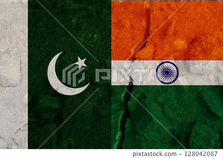 Military conflict between nuclear powers India and Pakistan: The New Asian War. 128042087