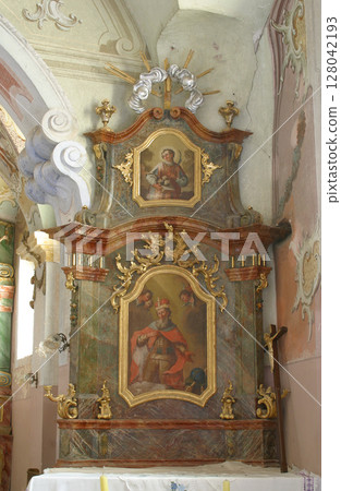 Saint Stephen of Hungary altar in the Church of the Three Kings in Komin, Croatia 128042193